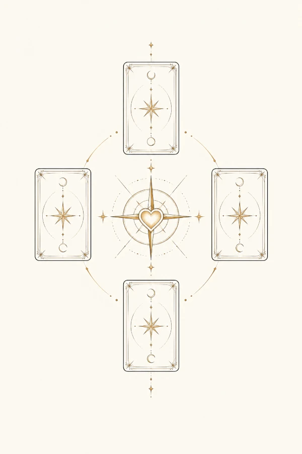 Tirada de Tarot ¿Me Ama?: Lectura de 5 Cartas para Claridad Amorosa