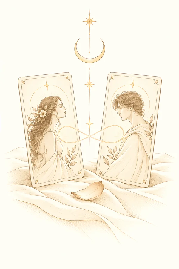 Tirada de Tarot para la Conexión con tu Alma Gemela: 6 Cartas