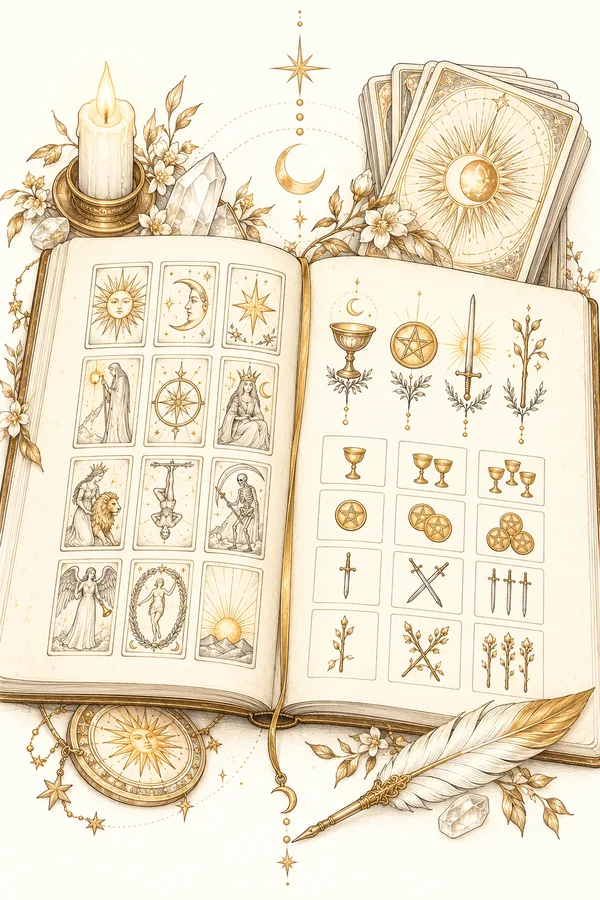 Tarot Cards for Beginners Cheat Sheet