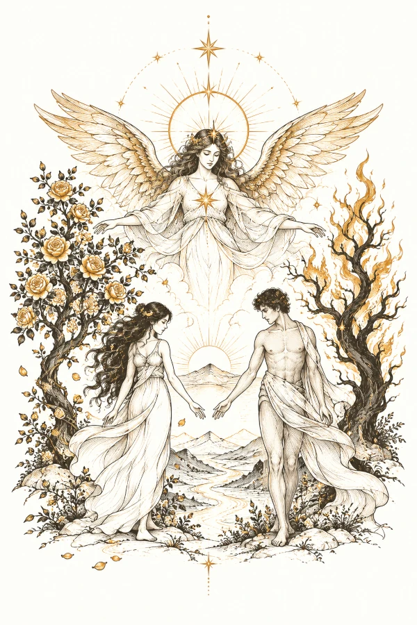 The Lovers Tarot Card Meaning in Love: Union & Choices